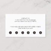 Elegante Rose Rotes Herz Treuekarte (Rückseite)