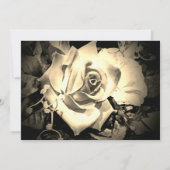 Elegante Rose Save the Date (Rückseite)