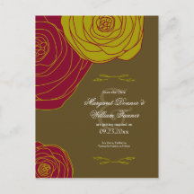 Elegante Rose Save the Date