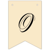 Elegante Rose Sepia und Black Wedding Wimpelkette (Zweite Fahne)