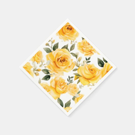 Elegante Rose Serviette (Ecke)