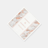 Elegante Rose Serviette (Ecke)