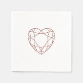 Elegante Rose Serviette (Vorderseite)