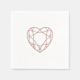 Elegante Rose Serviette