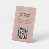 Elegante Rose Sockelschild (Vorderseite)