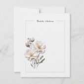 Elegante Rose Stationery Stilvolle Note Card Mitteilungskarte (Vorderseite)