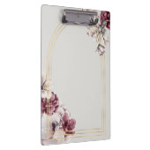 Elegante Rose | Stilvoll Klemmbrett (Rechts)