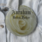 Elegante Rose Stilvolle Classy Brides Father Weddi Button (Beispiel)