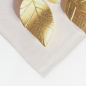 Elegante Rose Symbol Design Zeitlose Blumenkunst Fleecedecke (Ecke)