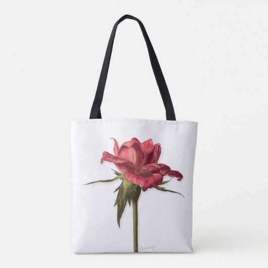 Elegante Rose Tasche (Rückseite)