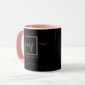 Elegante Rose Tasse (Vorderseite Links)
