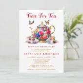 Elegante Rose Teatro Piazza della Riforma Teatro S Einladung (Stehend Vorderseite)