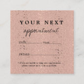 Elegante Rose Terminkarte (Vorderseite)