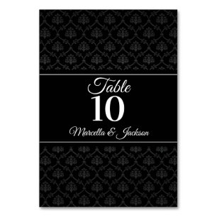 Elegante Rose Tischnummer