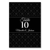 Elegante Rose Tischnummer (Rückseite)