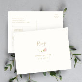 Elegante Rose und Reaktion von Elfenbein UAWG Post Postkarte