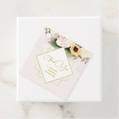 Elegante Rose und Sonnenblumen Geschenkanhänger (Beispiel)