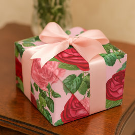 Elegante Rose Vintag Geschenkpapier