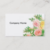 Elegante Rose Visitenkarte (Rückseite)