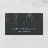 Elegante Rose Visitenkarte (Vorderseite)