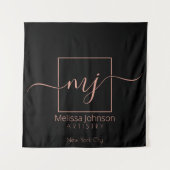 Elegante Rose Wandteppich (Vorderseite)