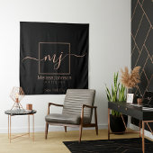 Elegante Rose Wandteppich