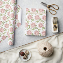 Elegante Rose Wasserfarbe Violett Geschenkpapier