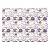 Elegante Rose Wasserfarben, Blumen und Blumen Lila Tischdecke (Vorderseite (Horizontal))