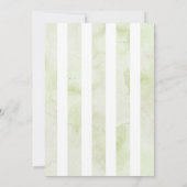 Elegante Rose Watercolor Foto Girl Birth Ankündigung (Rückseite)