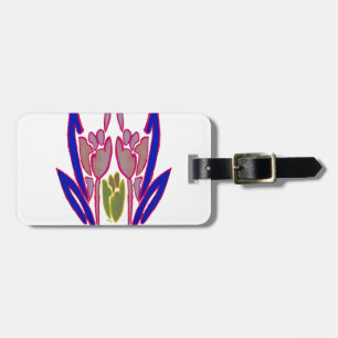 Elegante Rose Watercolor Kunst, Dichtung und Musik Gepäckanhänger