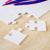 Elegante Rose Watercolor Kunst, Dichtung und Musik Puzzle (Seite)