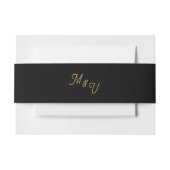 Elegante Rose Wedding Invitation Bly Band (Vorderseite Beispiel)