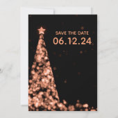 Elegante Rose Weihnachten Weihnachten Weihnachten Einladung (Rückseite)