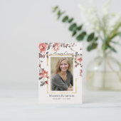 Elegante Rose Weinberg Gedenkstätte Orthodoxe Gebe Platzkarte (Stehend Vorderseite)