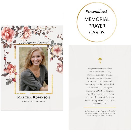 Elegante Rose Weinberg Gedenkstätte Orthodoxe Gebe Platzkarte