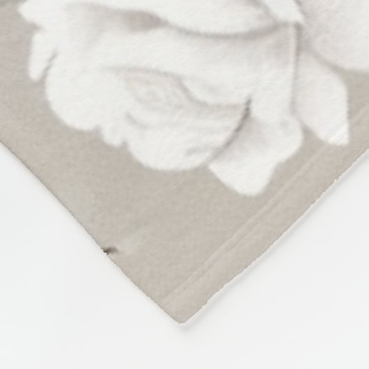 Elegante Rose & Weinmuster Fleece Blanket (Ecke)