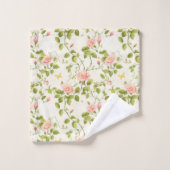 Elegante Rose Weinroute Mendrisiotto Badhandtuch Set (Waschlappen)