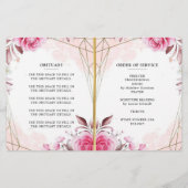 Elegante Rose zum Feiern des Programms "Leben" (Rückseite)