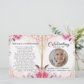 Elegante Rose zum Feiern des Programms "Leben" (Stehend Vorderseite)