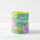 Elegante Rose Zweifarbige Tasse (Mittel)