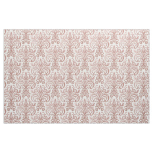 Elegante Roségold-Damask-Druckware Meterware Stoff