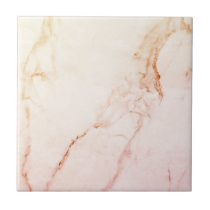Elegante roségoldene Marmorfliese anpassen Fliese