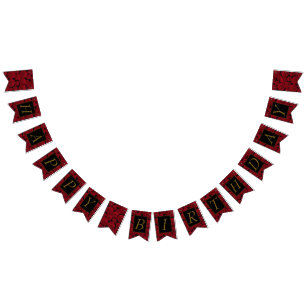 Elegante Rosen-alles Gute zum Geburtstag Wimpelkette