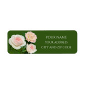 Elegante Rosen aus weißem Pachelrosa (Vorne)