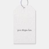 Elegante Rosen Blumenstrauß Geschenkanhänger (Rückseite)