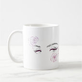 Elegante Rosen Blumenstrauß Kaffeetasse (Links)