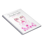 Elegante Rosen Blumenstrauß Notizblock (Rechte Seite)