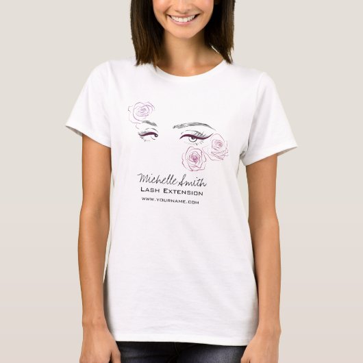 Elegante Rosen Blumenstrauß T-Shirt (Vorderseite)