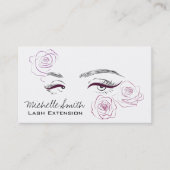 Elegante Rosen Blumenstrauß Visitenkarte (Vorderseite)