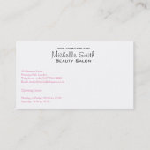 Elegante Rosen Blumenstrauß Visitenkarte (Rückseite)